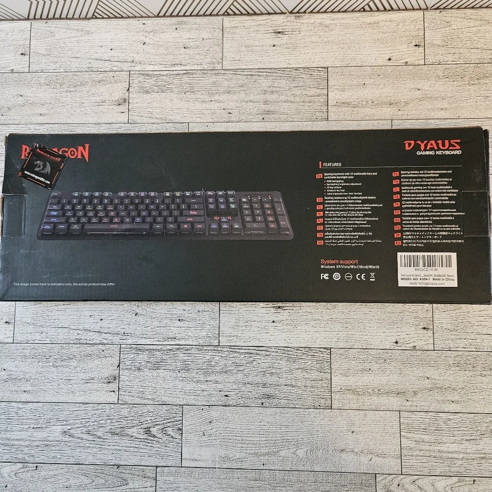 Redragon K509 DYAUS 7 Colors Backlit Gaming Keyboard - Picture 3 of 5